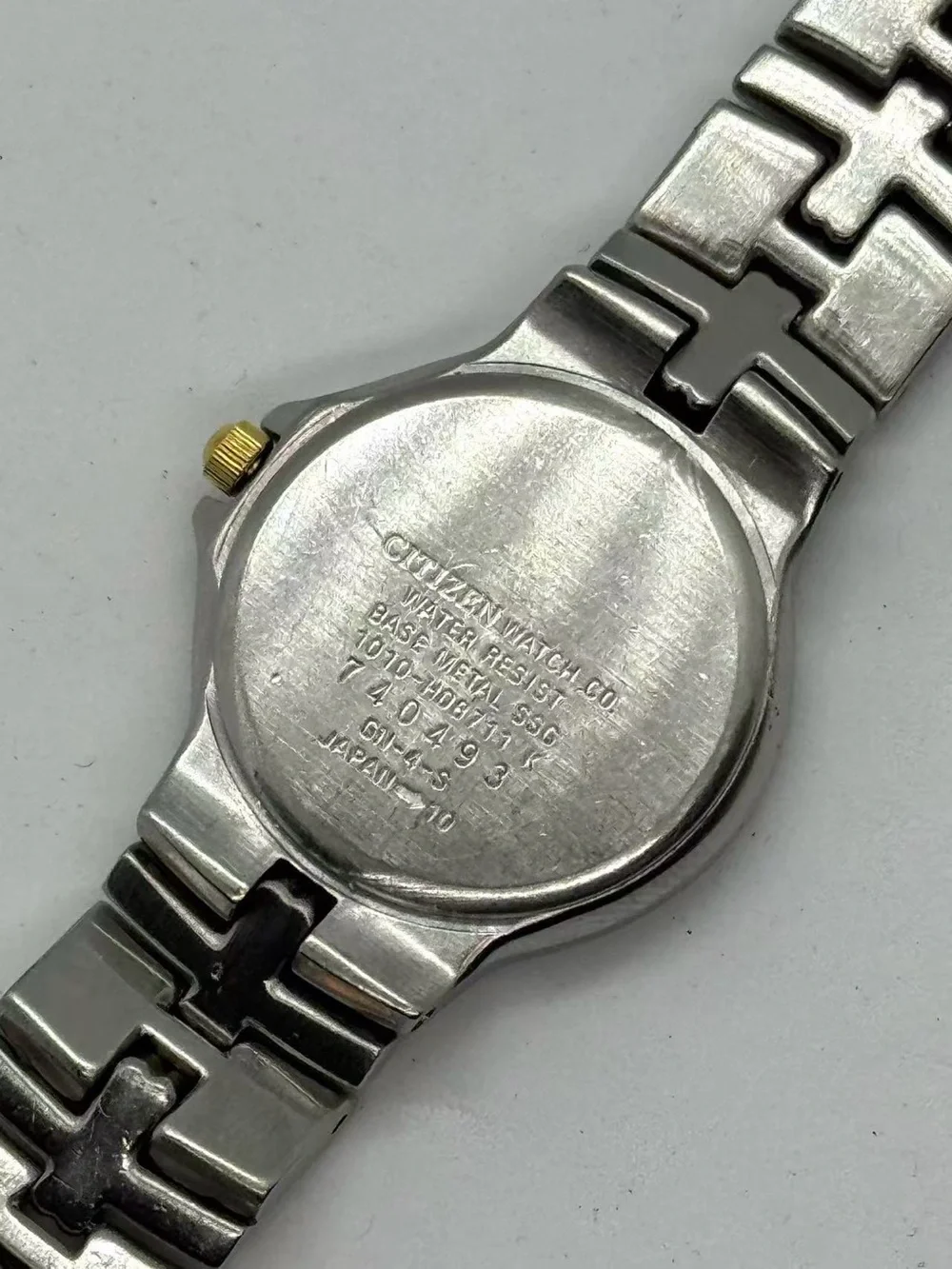 Vintage Citizen Women’s Quartz Two Tone Watch Pearl Dial Date New Battery Runs